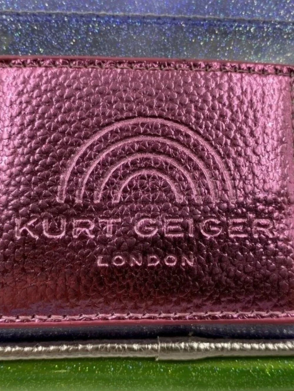 Kurt Geiger London- Vinyl Southbank Glitter Camera Bag 💗